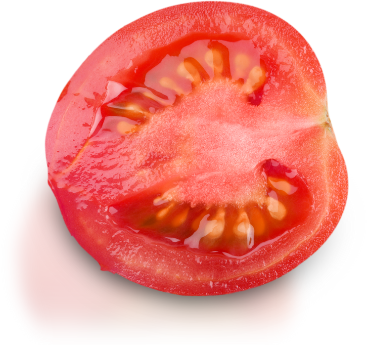 Tomato slice cutout